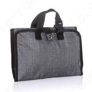 Thirty-One Fold and Hang Travel Organizer - Charcoal Crosshatch